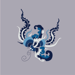 站酷纹样-中国传统服饰图案纹样刺绣蝴蝶