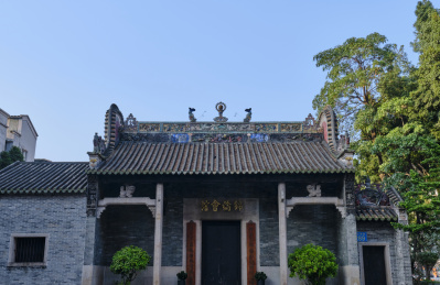 中国广州锦纶会馆中式传统建筑