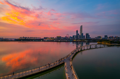 城市建筑景观航拍