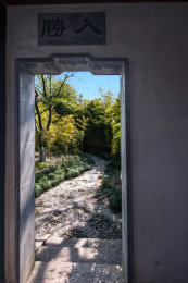 中国吴江市同里古镇珍珠塔景园园林