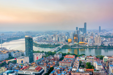 中国广西柳州城市风光