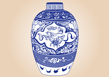 站酷纹样-宋 狮子戏球纹