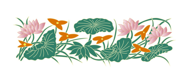 站酷纹样-中国传统的宋莲荷花纹