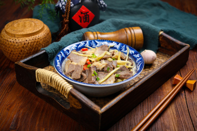 特色下酒菜姜丝牛肉