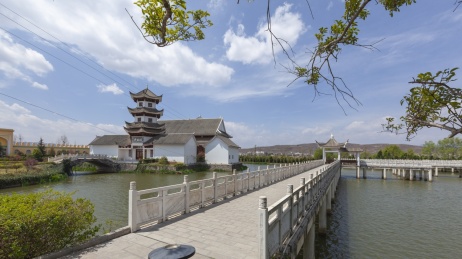 中国云南昭通鲁甸伊斯兰风情园景观