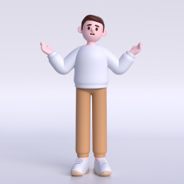 一个无奈的商务人士