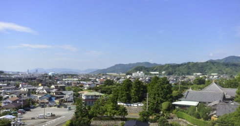 日本大阪乡镇建筑群落