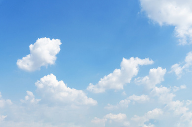 大自然夏日蓝天白云 