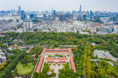 航拍武汉辛亥革命武昌起义纪念馆鄂军都督府