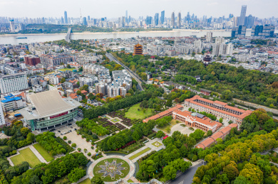 航拍武汉辛亥革命武昌起义纪念馆鄂军都督府