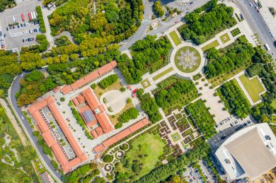 航拍武汉辛亥革命武昌起义纪念馆鄂军都督府