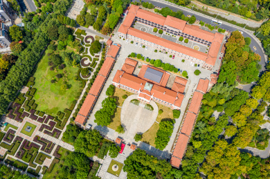 航拍武汉辛亥革命武昌起义纪念馆鄂军都督府