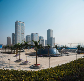 中国湖北武汉中央商务区地铁站穹顶