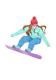 滑雪免抠图