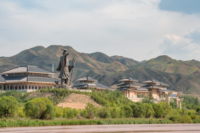 宁夏黄河青铜峡水利枢纽黄河大峡谷