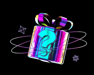 3D建模渲染的酸性风金属盲盒