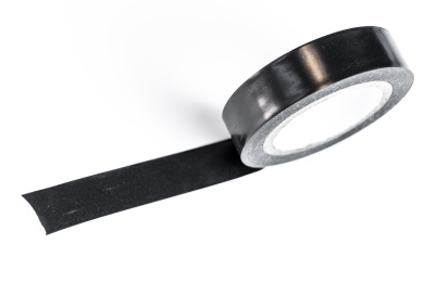 白背景黑色电工胶带