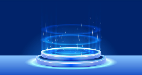 发光的3D舞台背景