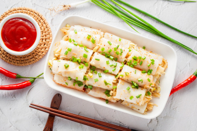 广东省阳江市著名特色美食小吃：猪肠碌