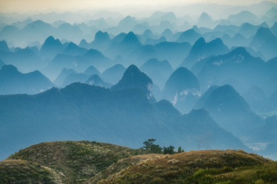 广西桂西南十万大山航拍