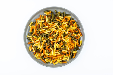 三色蔬菜意式面螺旋通心粉