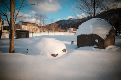 日本北海道洞爷湖的风光