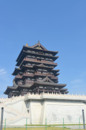 中国四川成都东安湖体育公园东安阁
