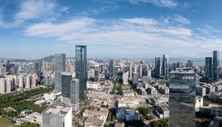 深圳大学与粤海街道全景