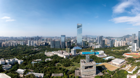 深圳大学与粤海街道全景