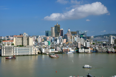 中国澳门城市建筑风光