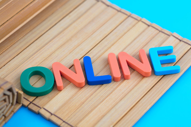 英文字母online在竹简上