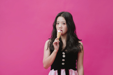 可爱的胖女孩