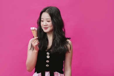 可爱的胖女孩