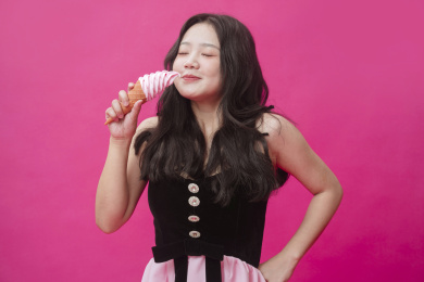 可爱的胖女孩