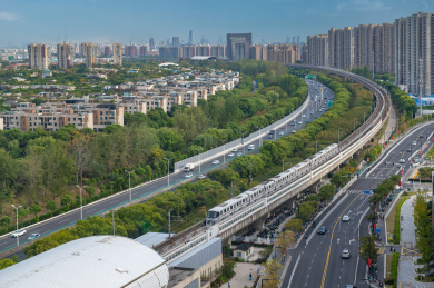中国上海市嘉定区南翔陈翔路站风景