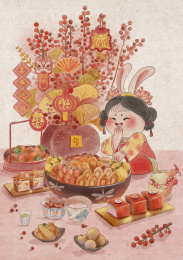 吃东西的兔子