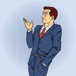 从容男士插口袋插图