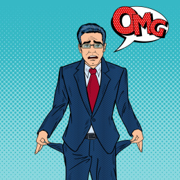 男商人感叹变穷插图