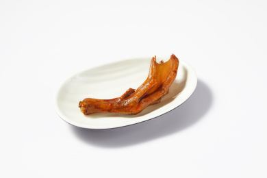 香辣鸭脚白底图