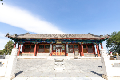 中国北京颐和园的涵虚堂建筑