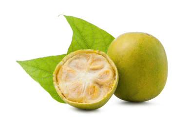 新鲜成熟的罗汉果和果肉