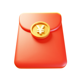 红包3D立体电商新年活动红包