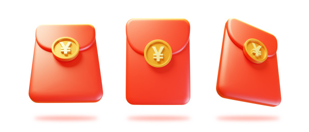 红包3D立体电商新年活动红包