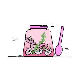 紫色梅森瓶