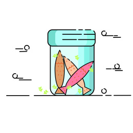 蓝色梅森瓶