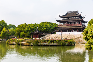 中国江苏苏州盘门景区风光