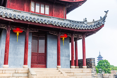 中国江苏苏州盘门景区风光