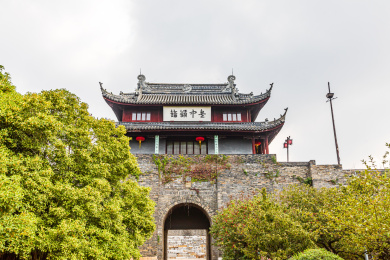 中国江苏苏州盘门景区风光