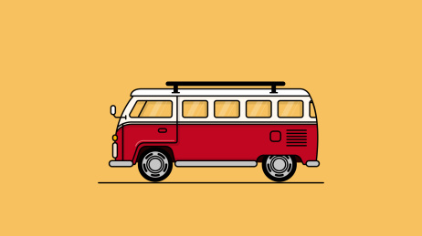 复古面包车