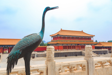 北京故宫博物院太和殿前的瑞兽